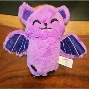Fuzz Yard Purple Bat Squeaker Dog Toy Plush Gleeful Bat